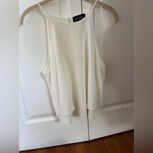 Fab'rik Women's  Cream Tank Top